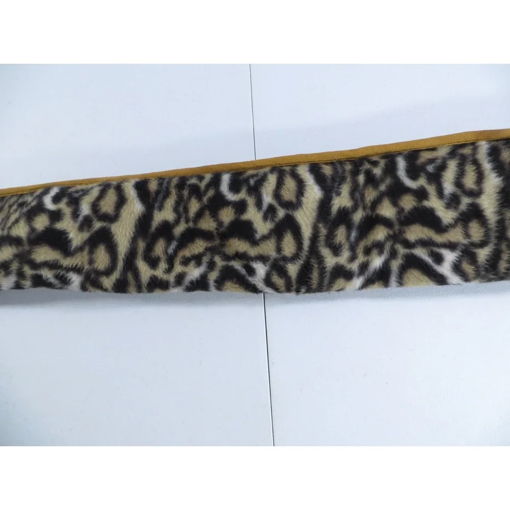 Vintage Leopard Print Fleece Purple‎ Satin Lined Rifle Shotgun Sock Case Bag 52